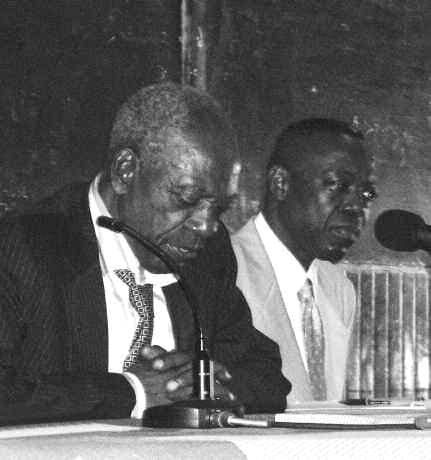 Avec Célestin Monga, colloque de juillet 2009, Université de Yaoundé I.